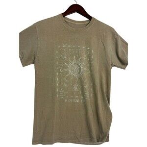 Full Tilt Mystical Life Sun Graphic T-Shirt Brown Tan Size Small S